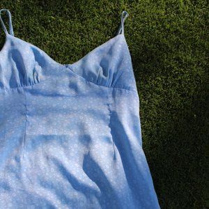Blue patterned dress- Island Gypsy